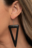 Bermuda Backpacker Black Earring